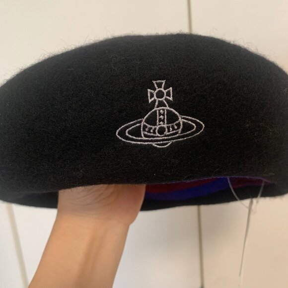 Black wool beret Vivienne Westwood - Picture 4 of 7